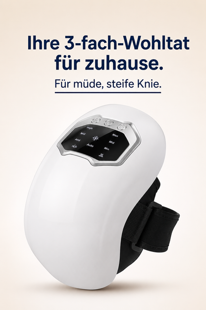 KnieVital 3-in-1 Kniemassagegerät – Wärme, Rotlicht & Massage